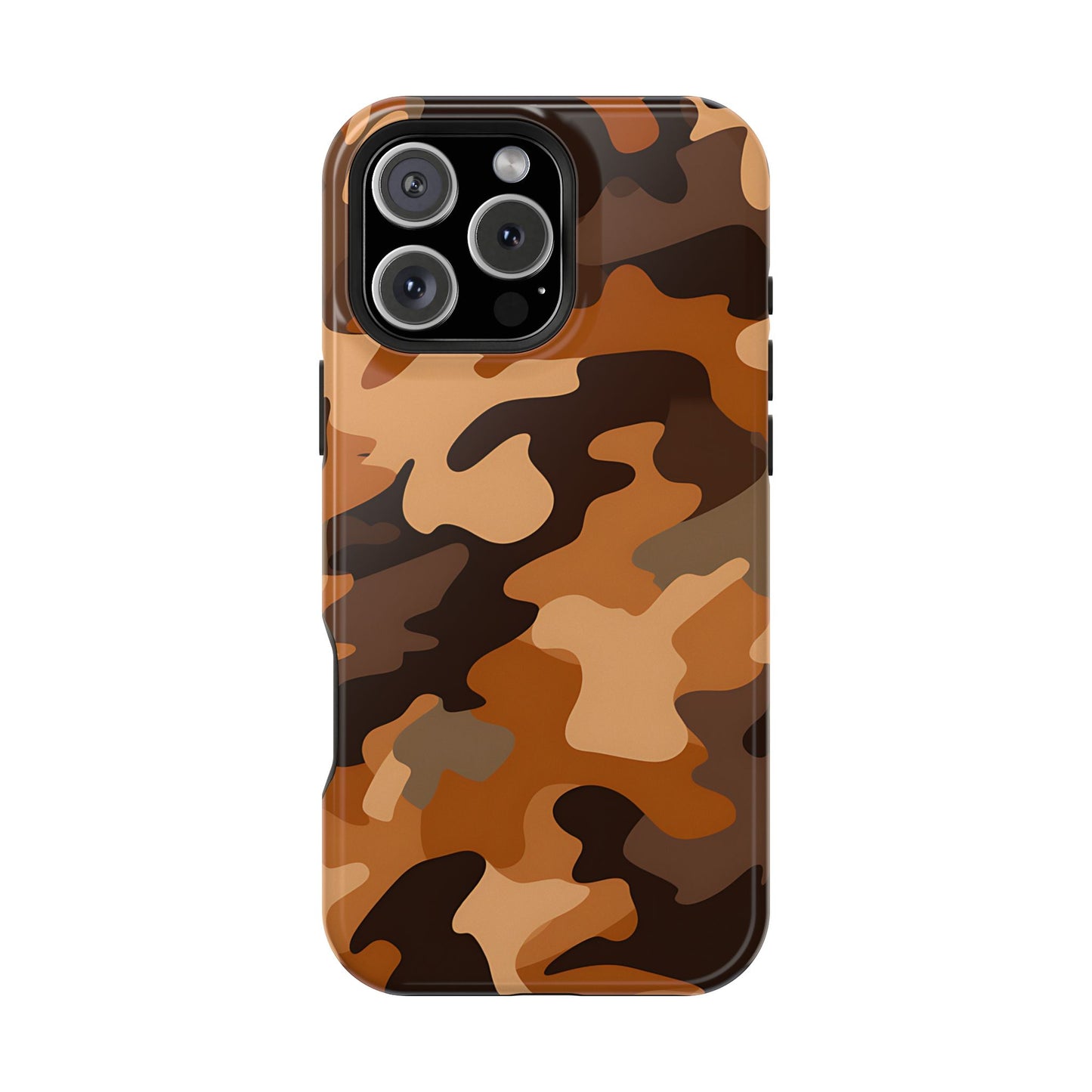 Camo Magnetic Impact Phone Case — Rugged Brown Camouflage iPhone Cover