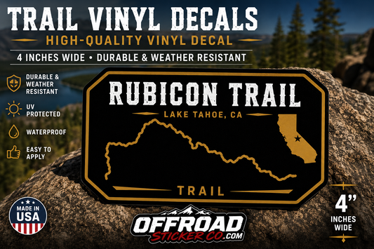 Off-Road Trail Badge Decals – Premium High-Quality Vinyl Adventure Trail Stickers