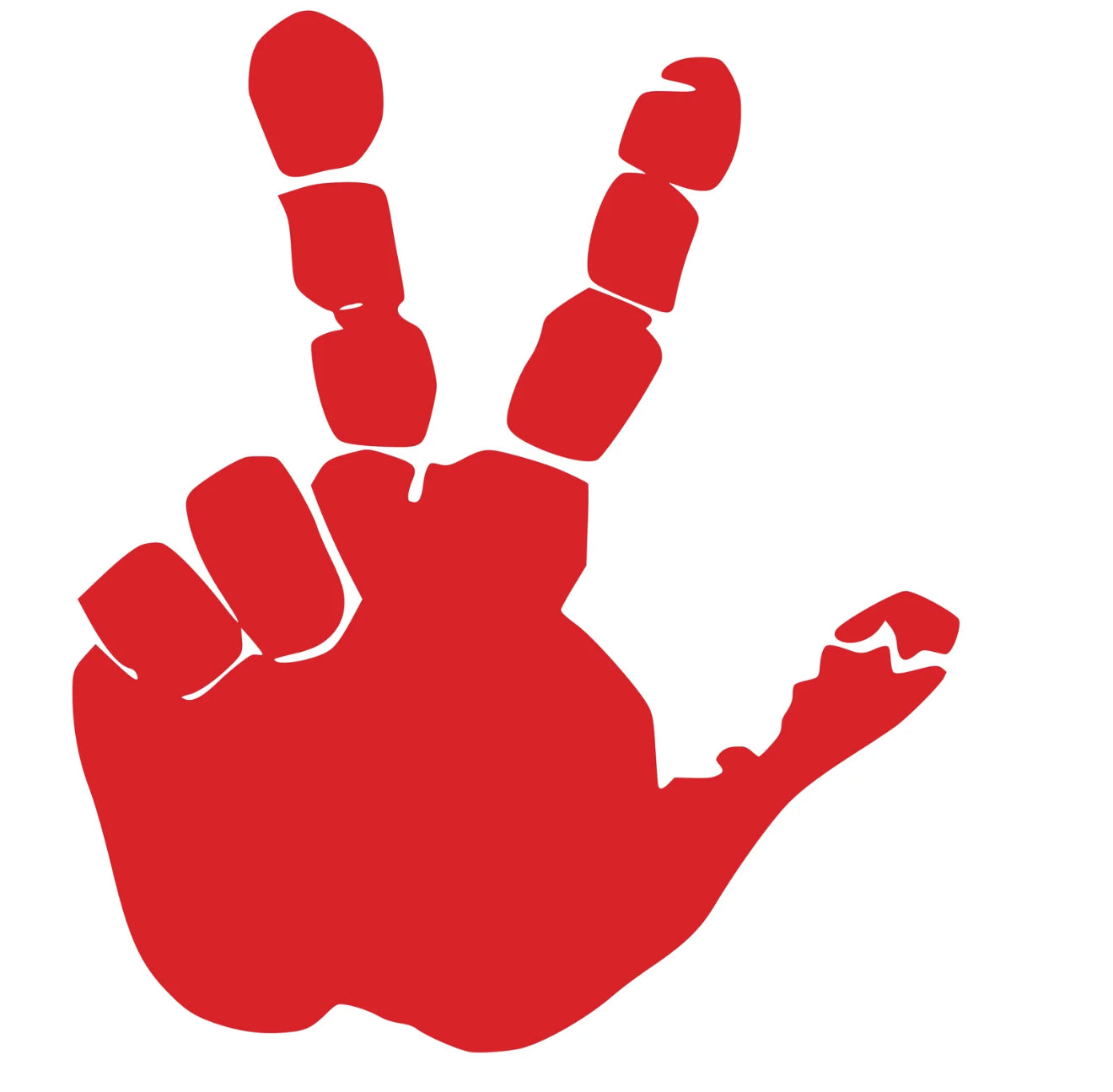 Set of Hand Wave Peace Wave Decals for Jeep Side Mirrors- Left & Right Wave decals