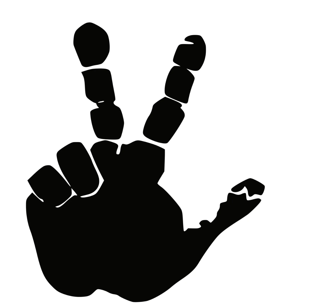 Set of Hand Wave Peace Wave Decals for Jeep Side Mirrors- Left & Right Wave decals