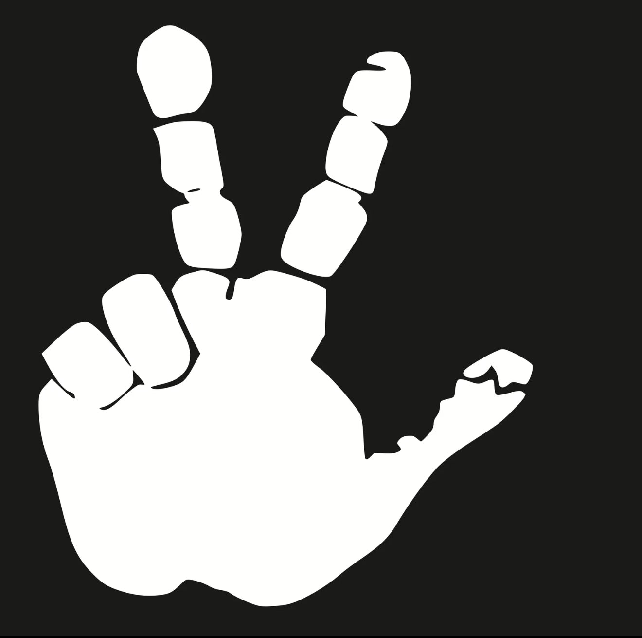 Set of Hand Wave Peace Wave Decals for Jeep Side Mirrors- Left & Right Wave decals
