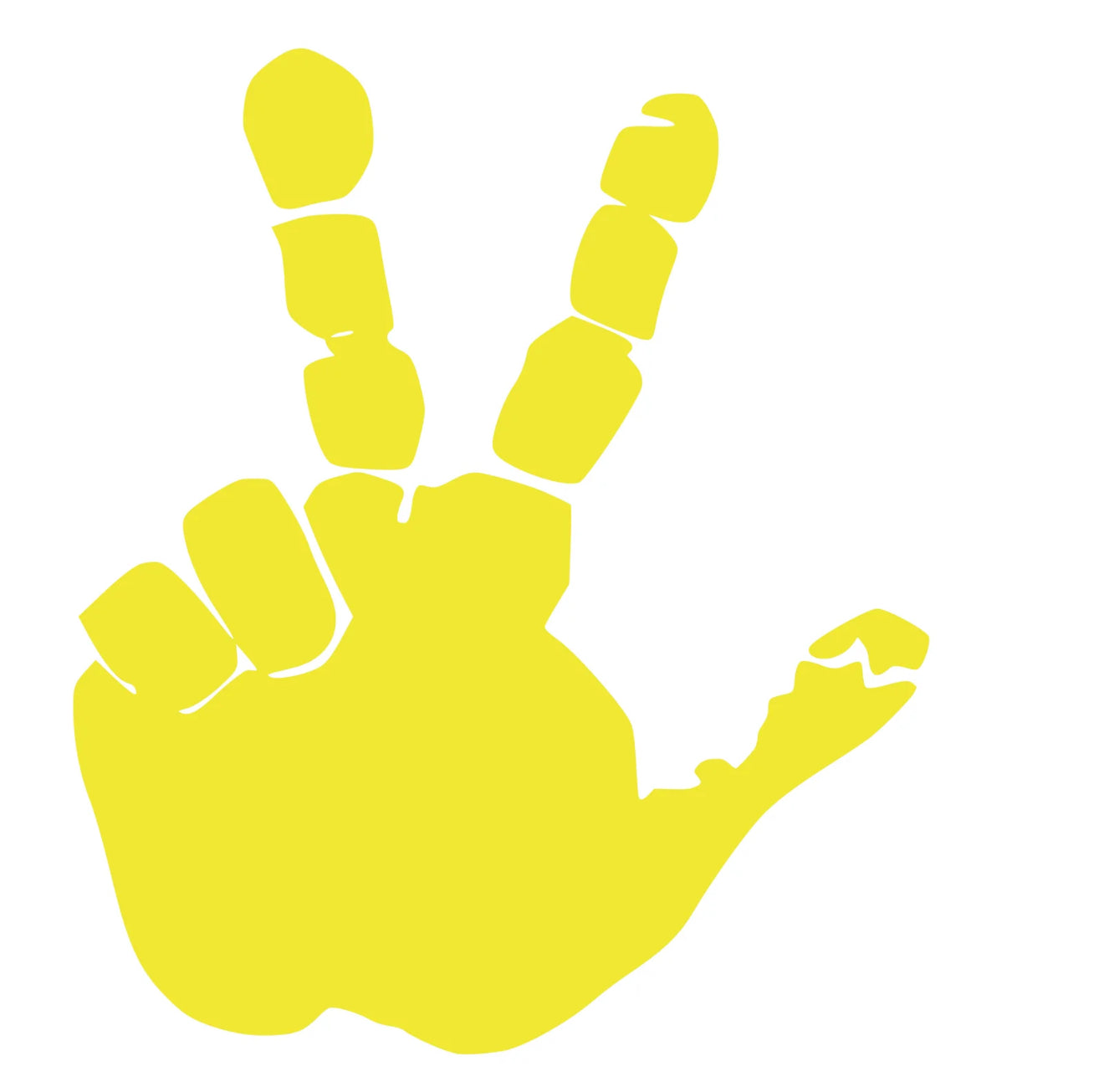 Set of Hand Wave Peace Wave Decals for Jeep Side Mirrors- Left & Right Wave decals