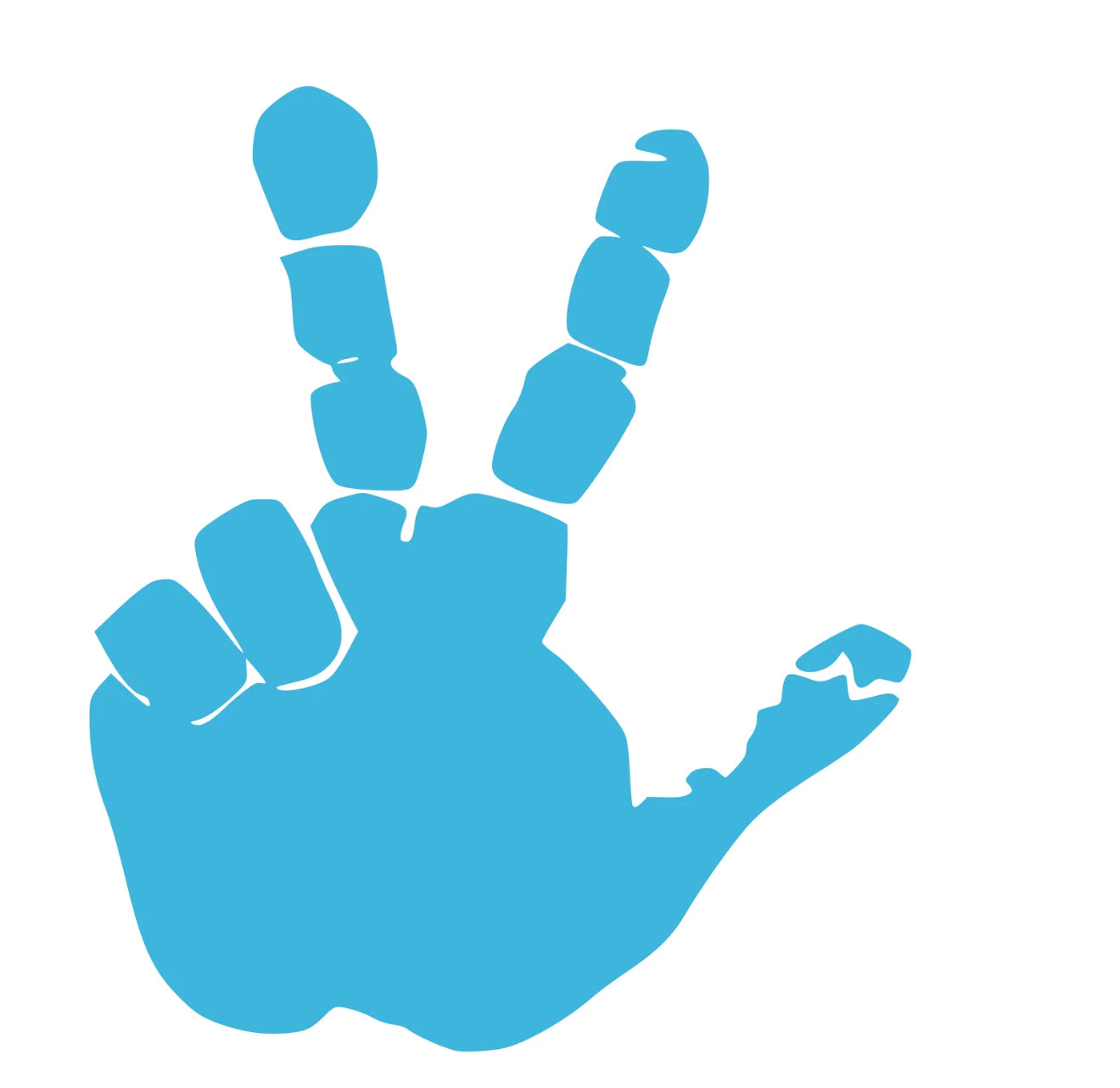 Set of Hand Wave Peace Wave Decals for Jeep Side Mirrors- Left & Right Wave decals
