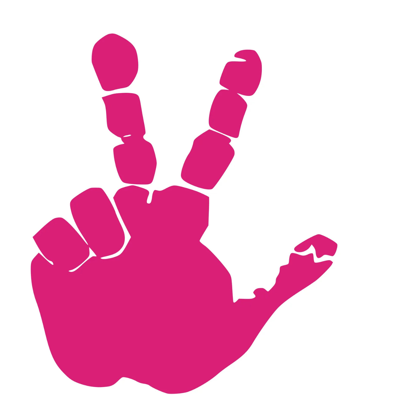 Set of Hand Wave Peace Wave Decals for Jeep Side Mirrors- Left & Right Wave decals