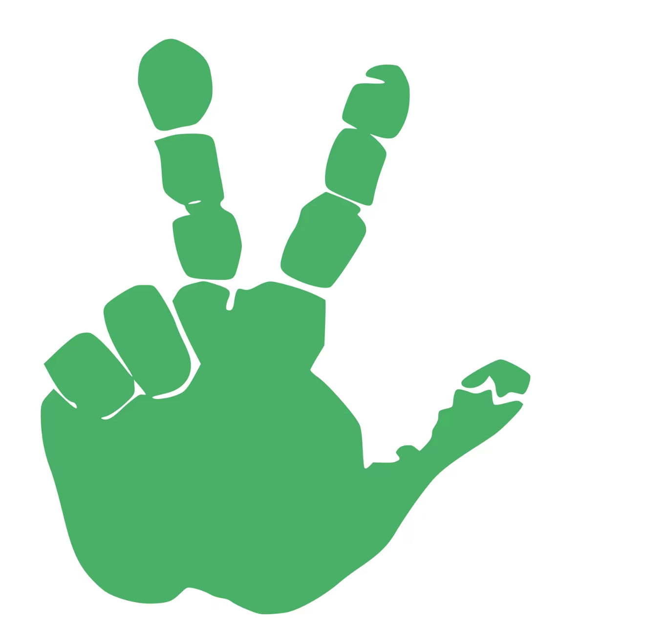 Set of Hand Wave Peace Wave Decals for Jeep Side Mirrors- Left & Right Wave decals