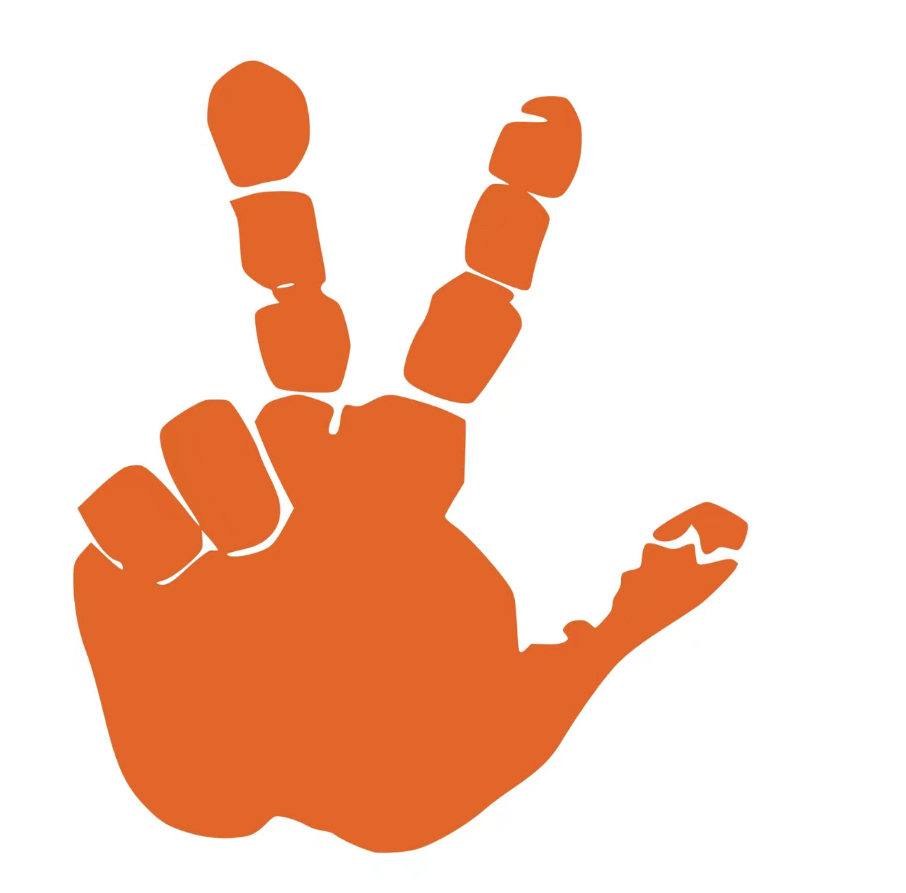 Set of Hand Wave Peace Wave Decals for Jeep Side Mirrors- Left & Right Wave decals