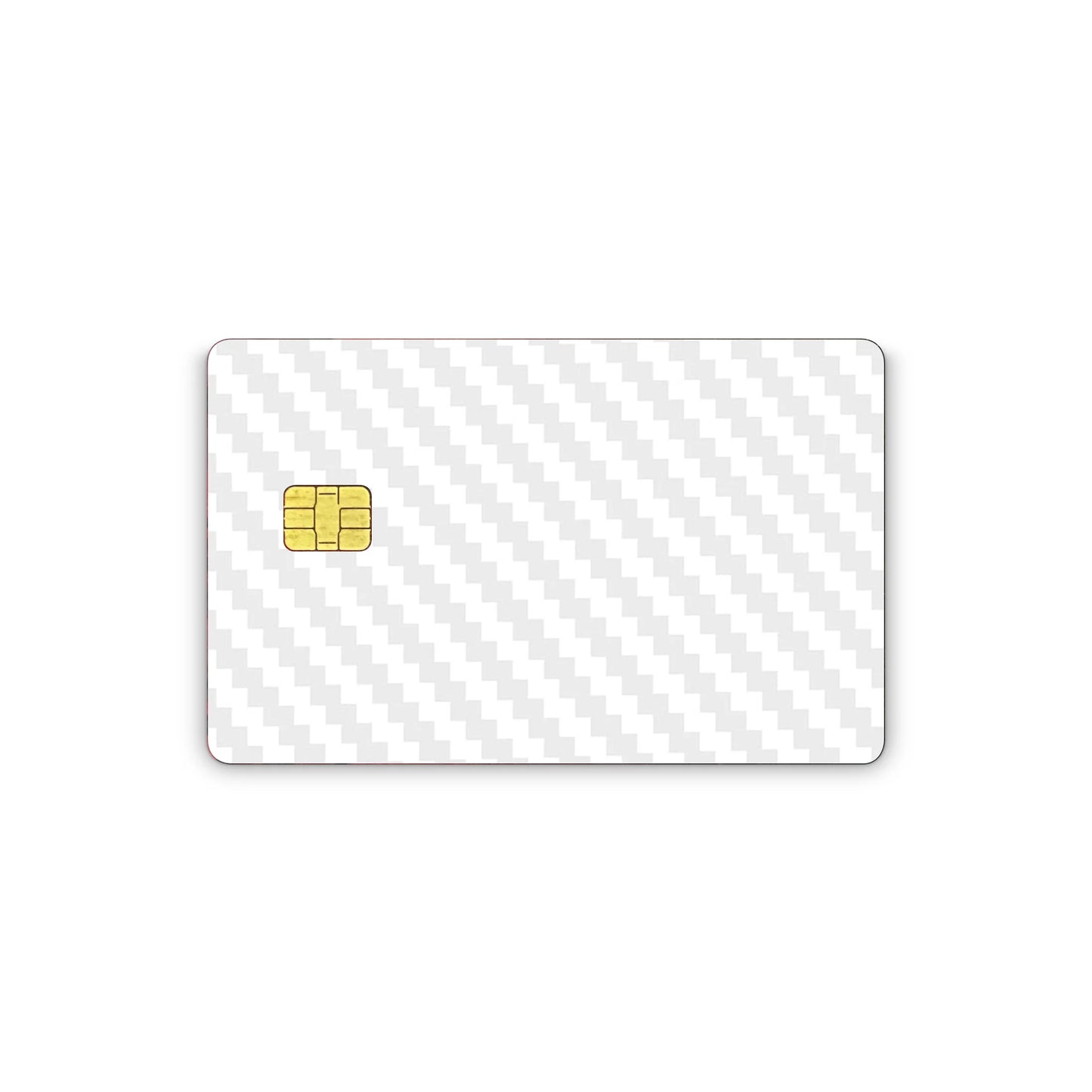 Credit Card Vinyl Skins White Carbon Fiber