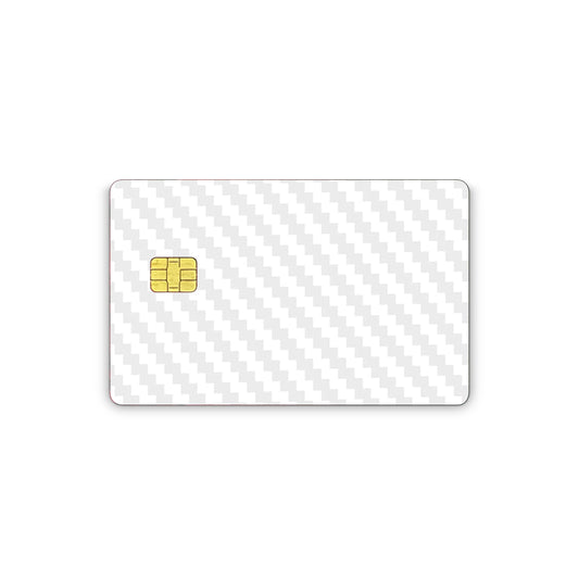 Credit Card Vinyl Skins White Carbon Fiber