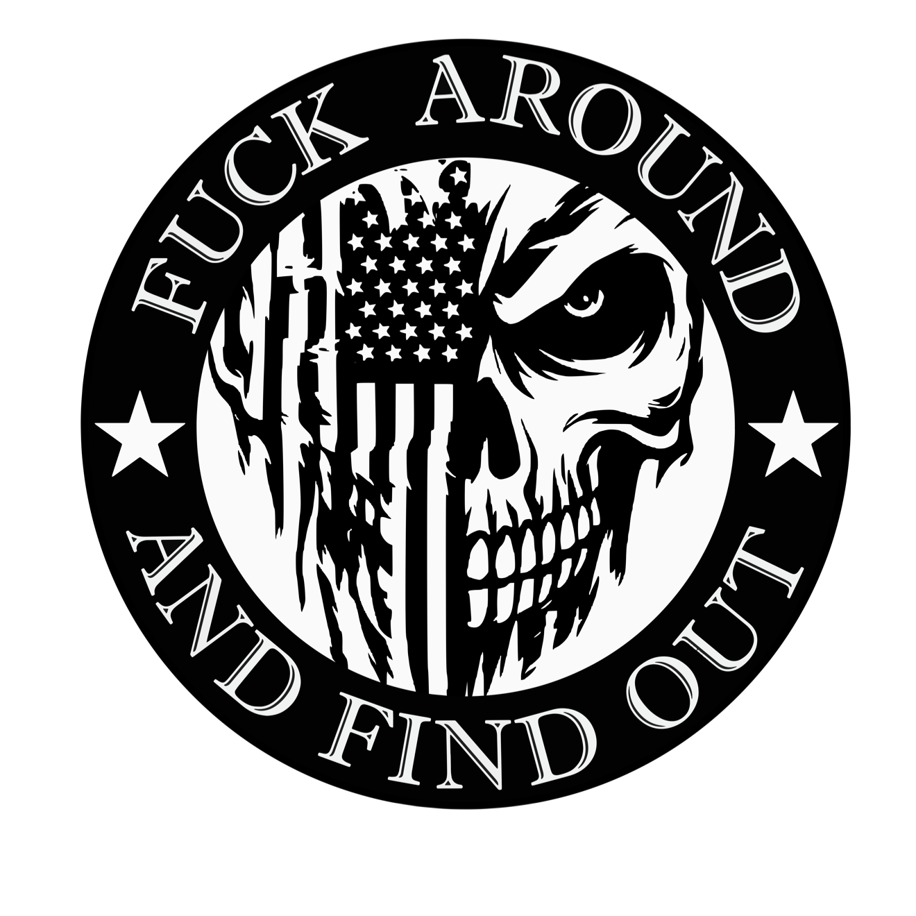We The People Punisher Skull Vinyl Decal