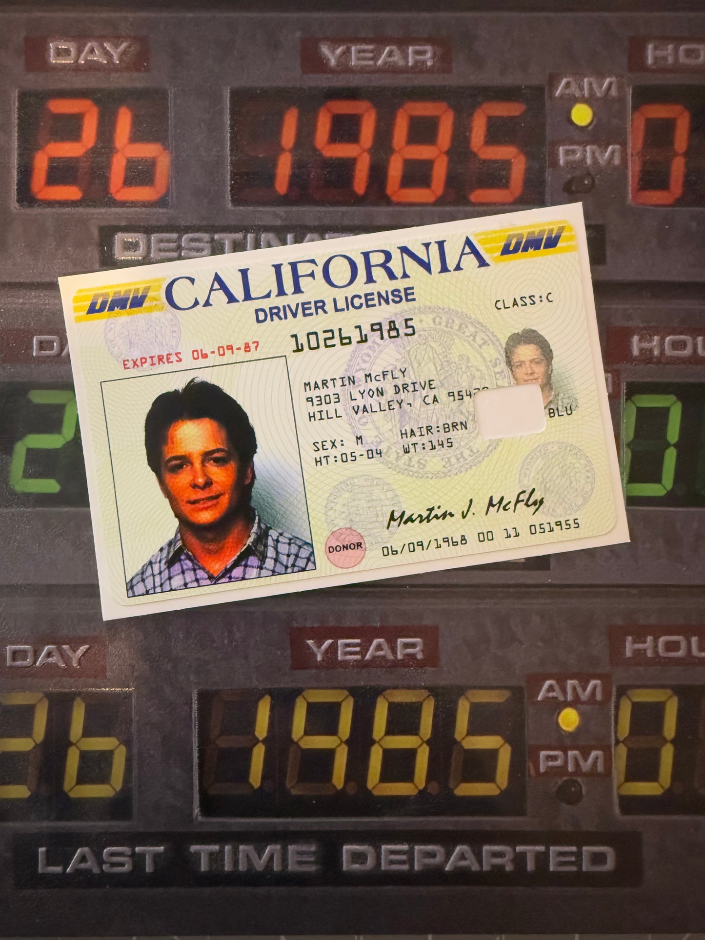 Credit Card Sticker Vinyl Skins McFly I.D Back To The 80's Decal- 6Mill Premium Grade Vinyl, Easy Installation, Water & Fade Resistant