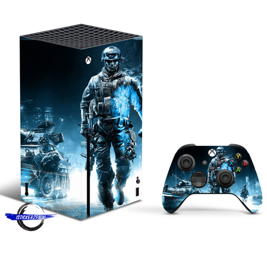 Vinyl Wrap Skin Army Decal Compatible with X-Box Series X +2 Controller Skins