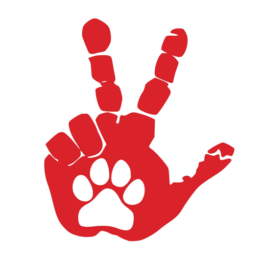 Set of Hand Wave Paw Wave Decals for Jeep Side Mirrors- Left & Right Paw Wave decals