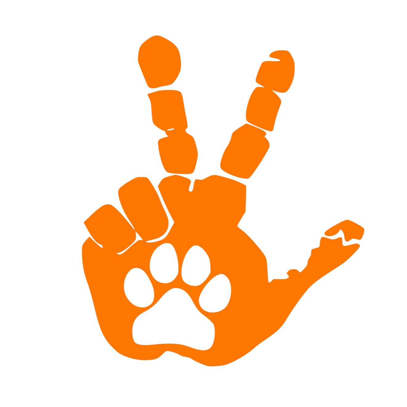 Set of Hand Wave Paw Wave Decals for Jeep Side Mirrors- Left & Right Paw Wave decals
