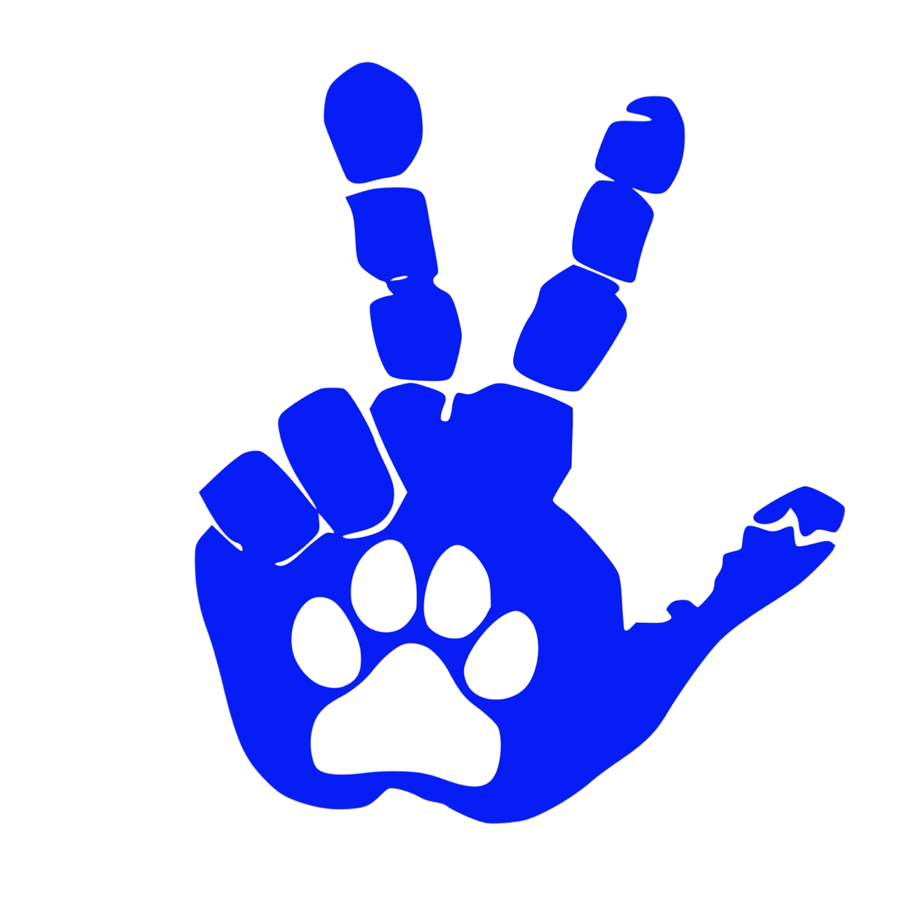Set of Hand Wave Paw Wave Decals for Jeep Side Mirrors- Left & Right Paw Wave decals