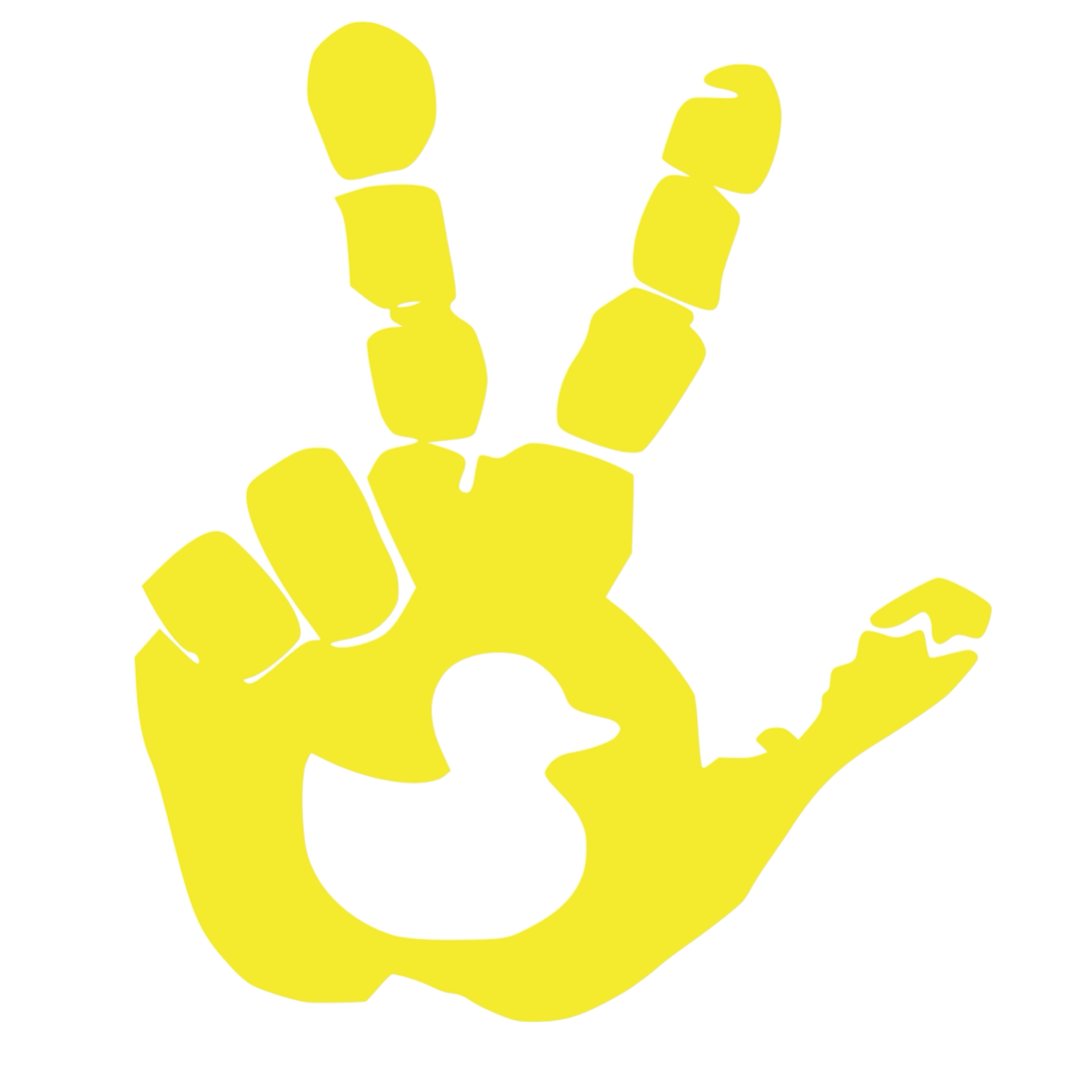 Set of Hand Wave Duck Wave Decals for Jeep Side Mirrors- Left & Right Wave decals