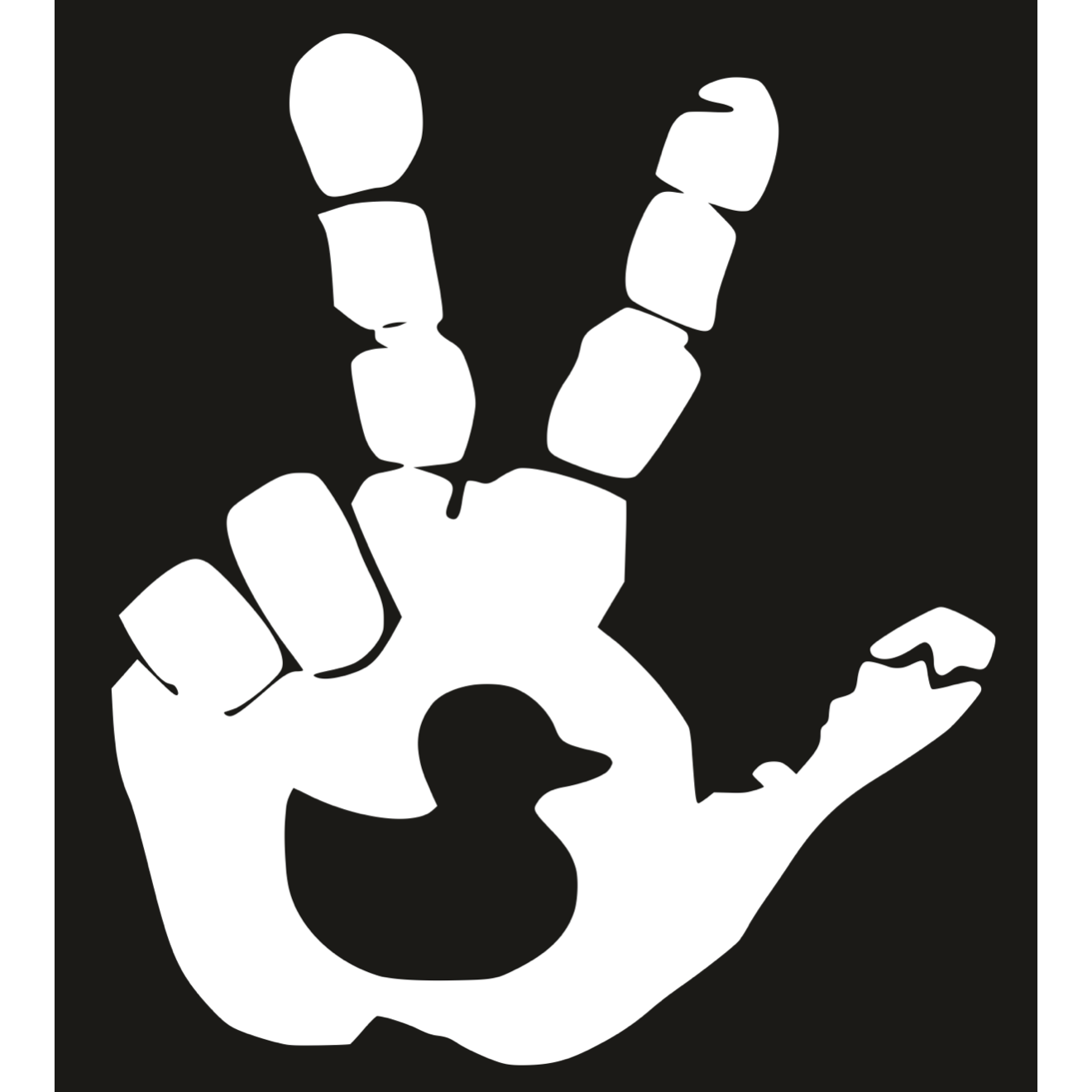 Set of Hand Wave Duck Wave Decals for Jeep Side Mirrors- Left & Right Wave decals