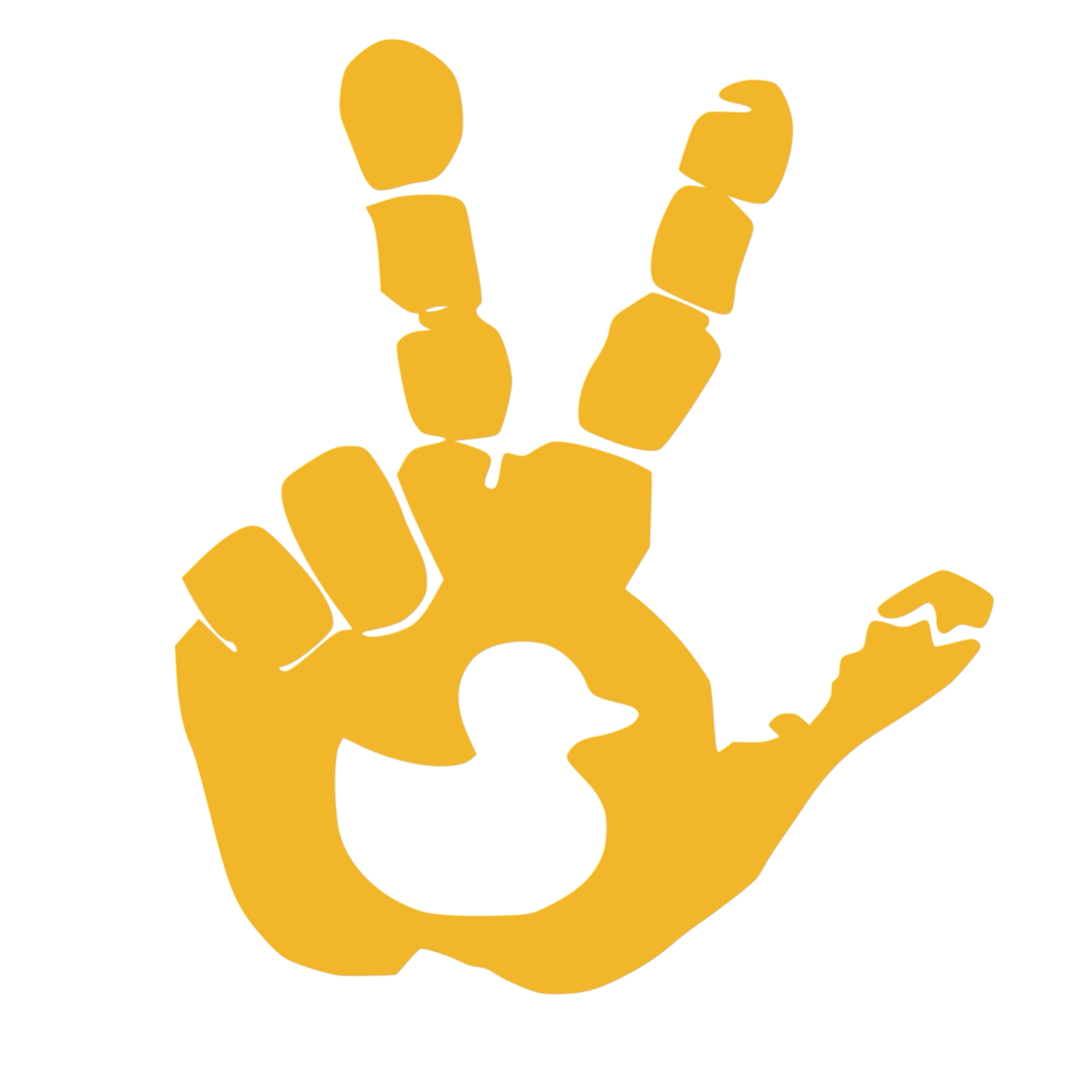 Set of Hand Wave Duck Wave Decals for Jeep Side Mirrors- Left & Right Wave decals