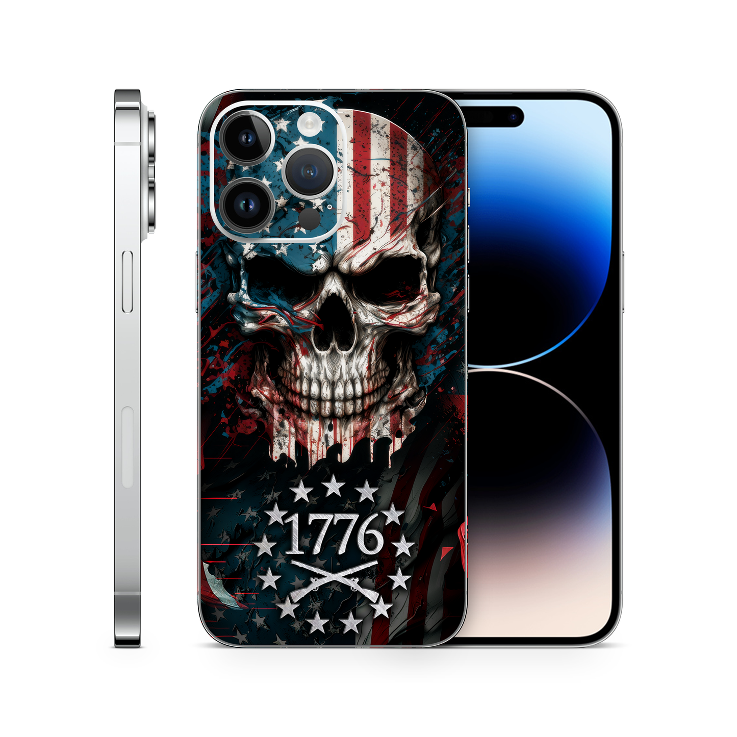 1776 American Flag iPhone Vinyl Skin Compatible With iPhone
