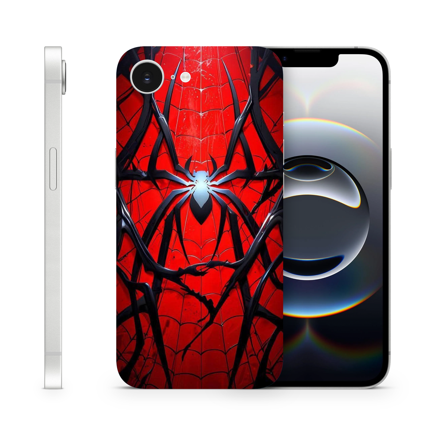 Spider web-slinging superhero Vinyl Wrap Skin Compatible with iPhone