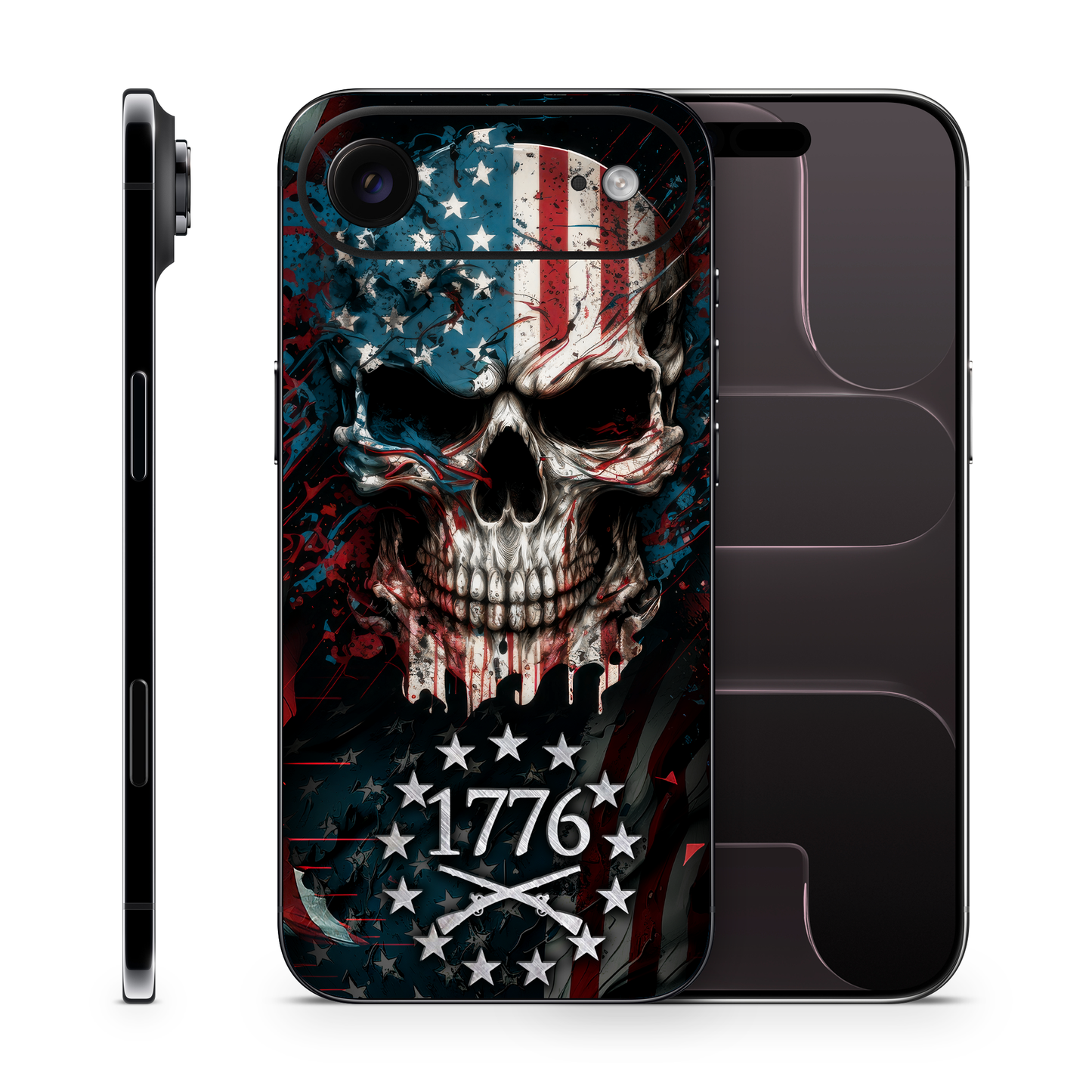 1776 American Flag iPhone Vinyl Skin Compatible With iPhone