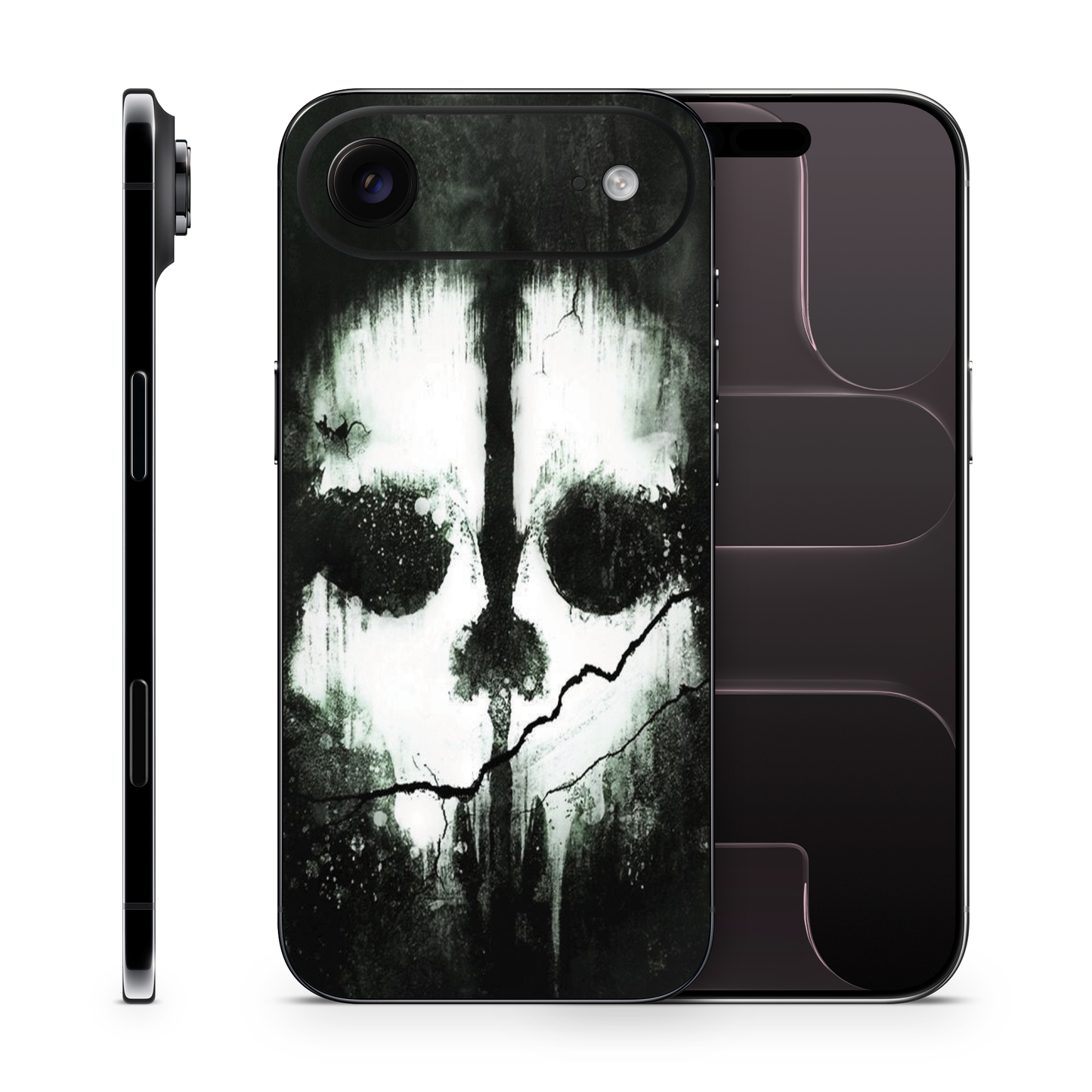 Ghost COD iPhone Vinyl Skin Compatible With iPhone