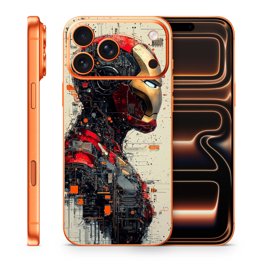 Iron Man iPhone Vinyl Skin Compatible With iPhone