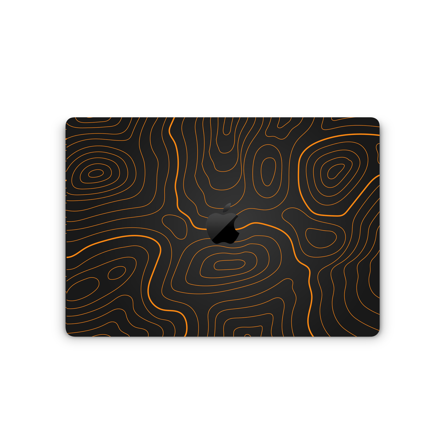 Orange Topographic Vinyl Skins Compatible with MacBook Pro