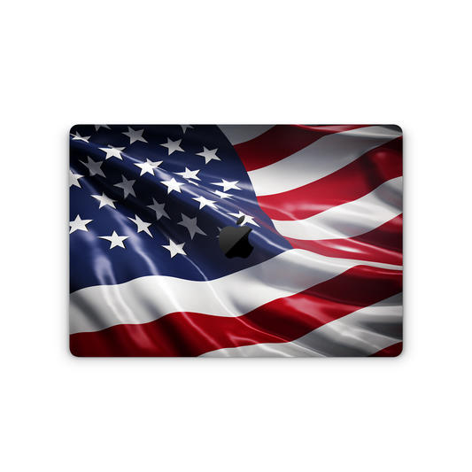 American Flag Vinyl Skins Compatible with MacBook Pro