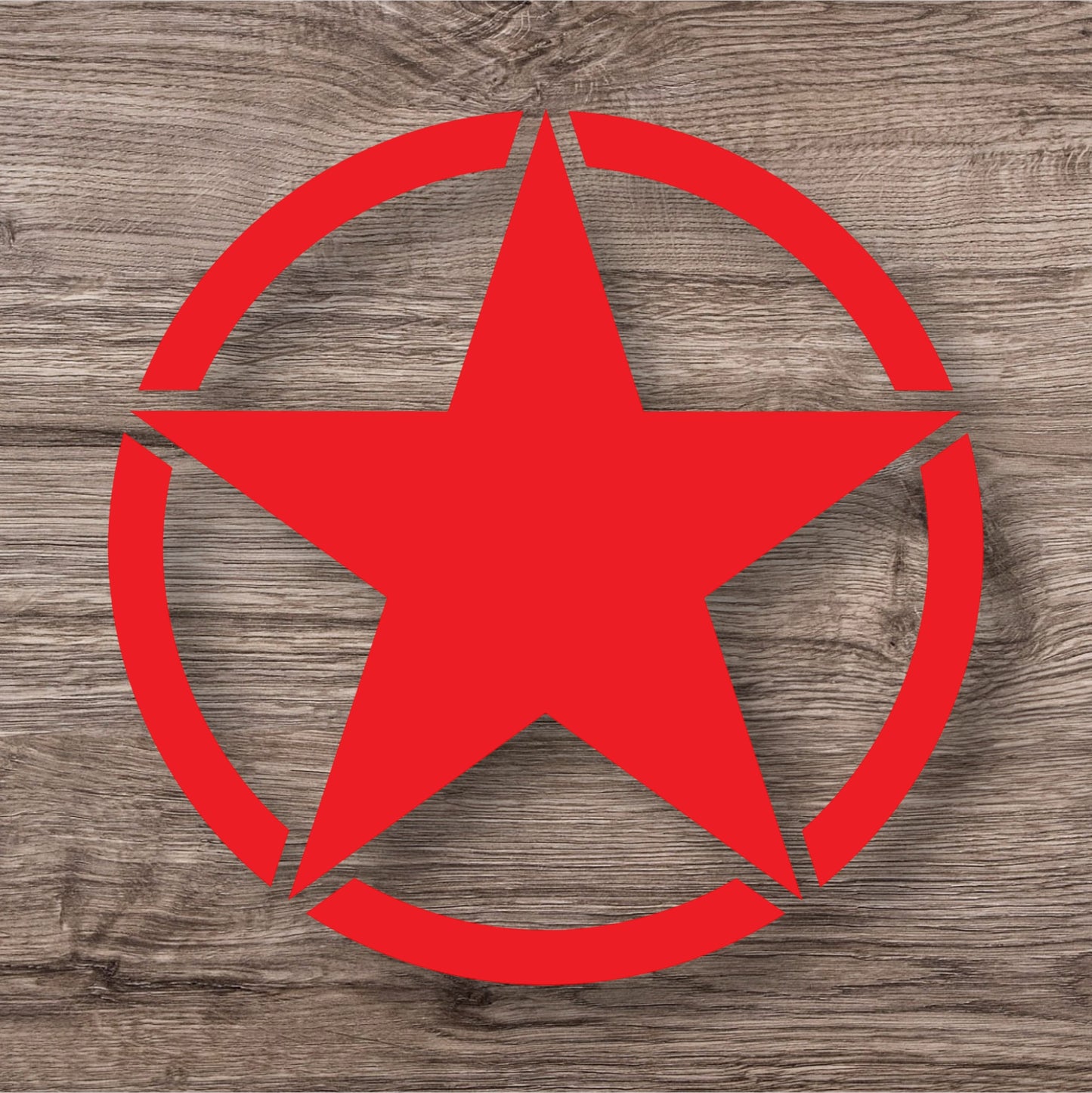 Military Star Car & Truck Decals – Set of 2 | Heavy-Duty Off-Road Vinyl Stickers | Universal Fit for All Vehicles