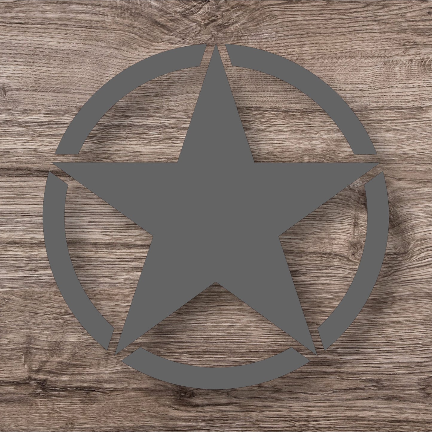 Military Star Car & Truck Decals – Set of 2 | Heavy-Duty Off-Road Vinyl Stickers | Universal Fit for All Vehicles