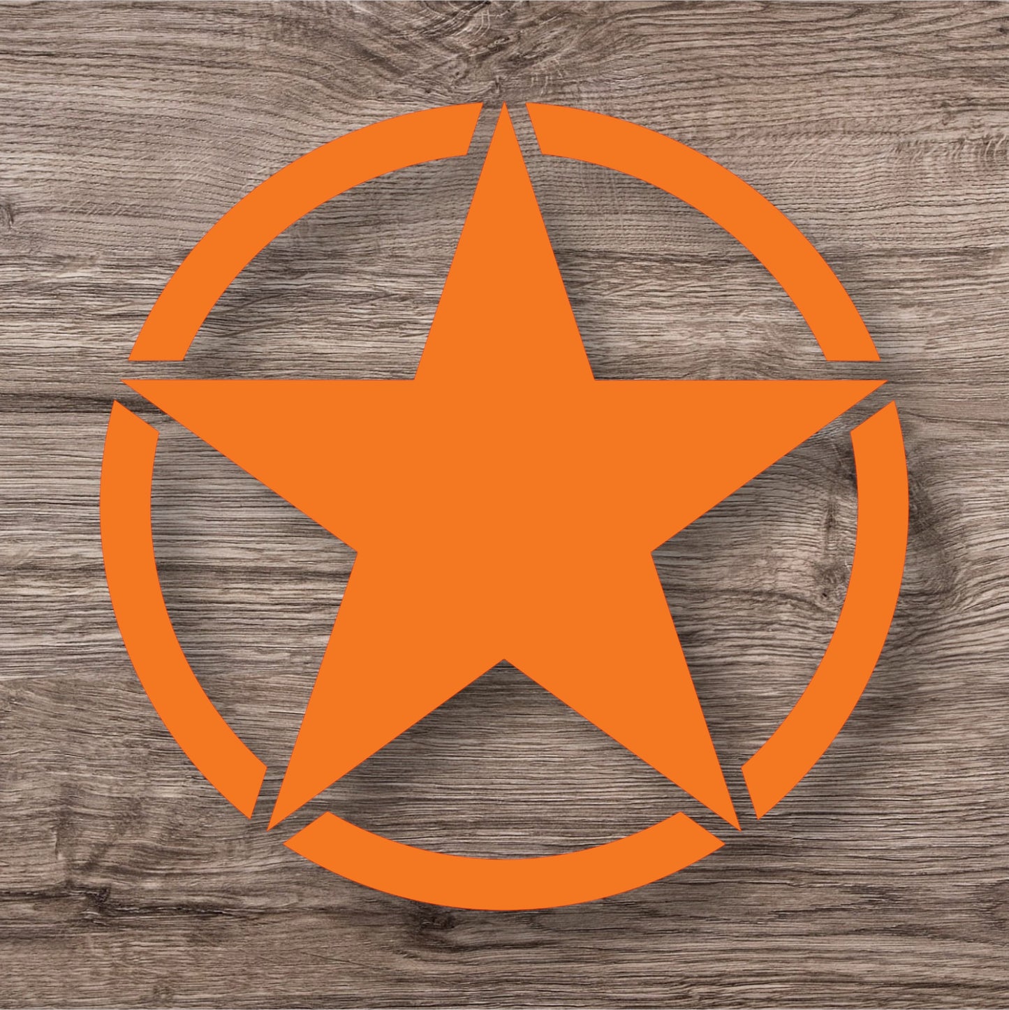 Military Star Car & Truck Decals – Set of 2 | Heavy-Duty Off-Road Vinyl Stickers | Universal Fit for All Vehicles