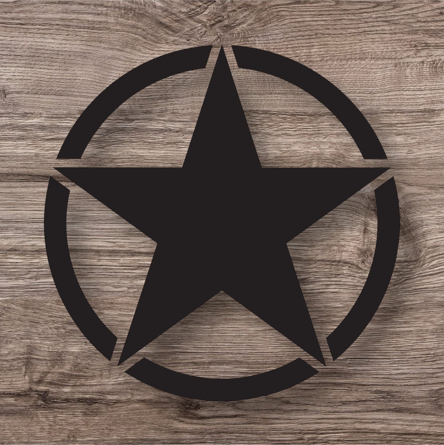 Military Star Car & Truck Decals – Set of 2 | Heavy-Duty Off-Road Vinyl Stickers | Universal Fit for All Vehicles