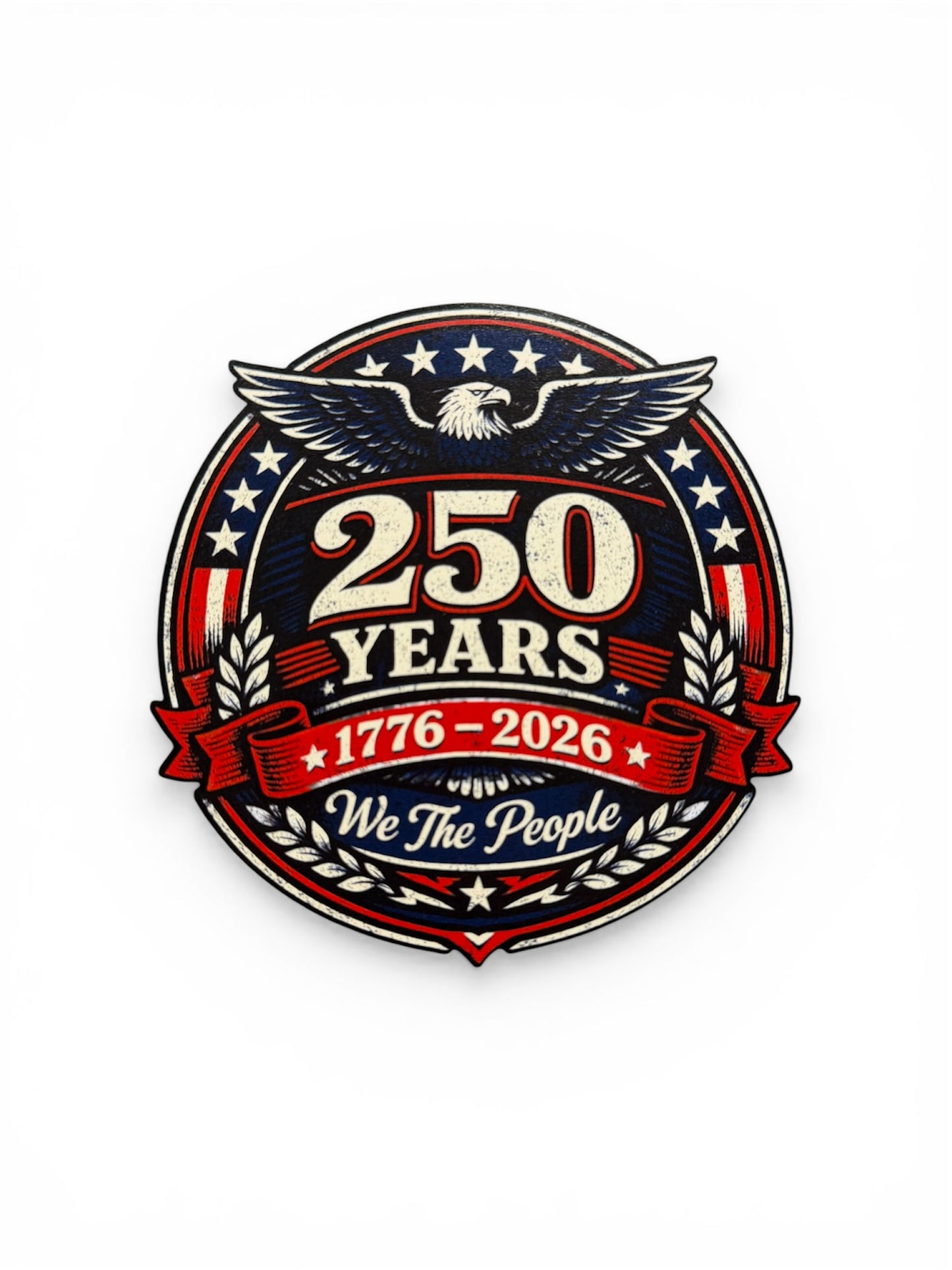 America 250th Anniversary Decals, 1776-2026 Patriotic Stickers, Bald Eagle and American Flag Design, 3 Pack