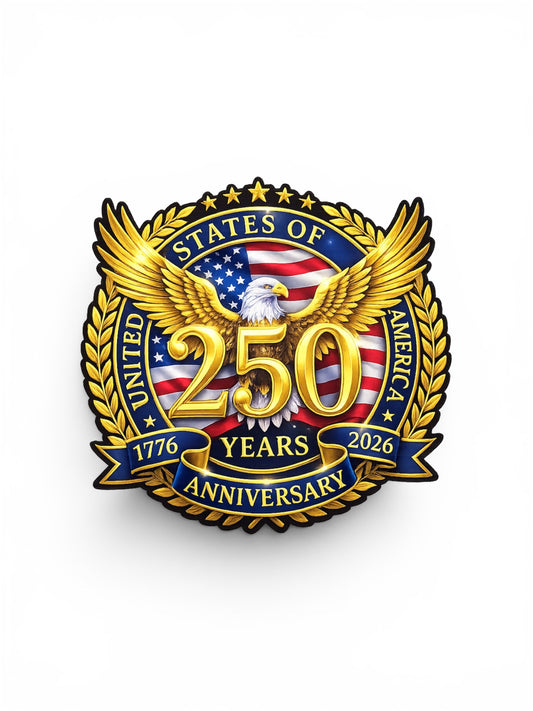 America 250th Anniversary Decal