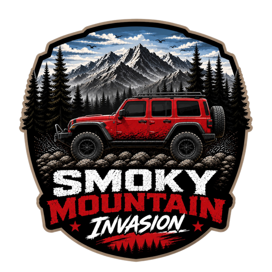 Smoky Mountain Invasion Premium Vinyl Decal | Off-Road Adventure Sticker | Mountain Trail Badge | 4x4 Enthusiast Decal