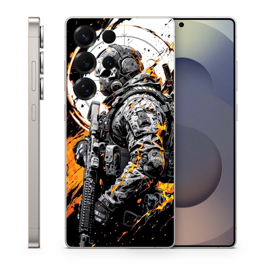 Black Ops Army Soldier Vinyl Skin Compatible with Samsung S25 Ultra, S26 Ultra, S26