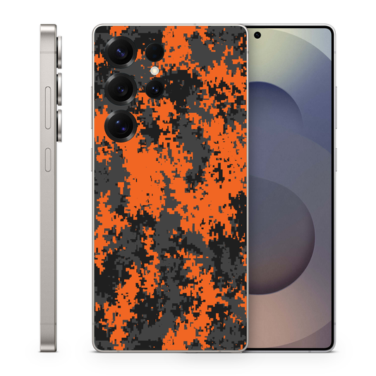 Vinyl Wrap Skin Orange Camo Compatible With Samsung Galaxy S Ultra
