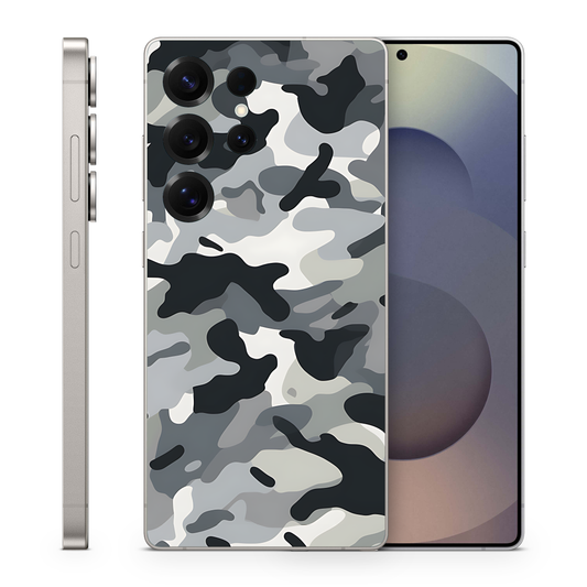 Gray Camo Samsung Galaxy S Ultra Vinyl Skin