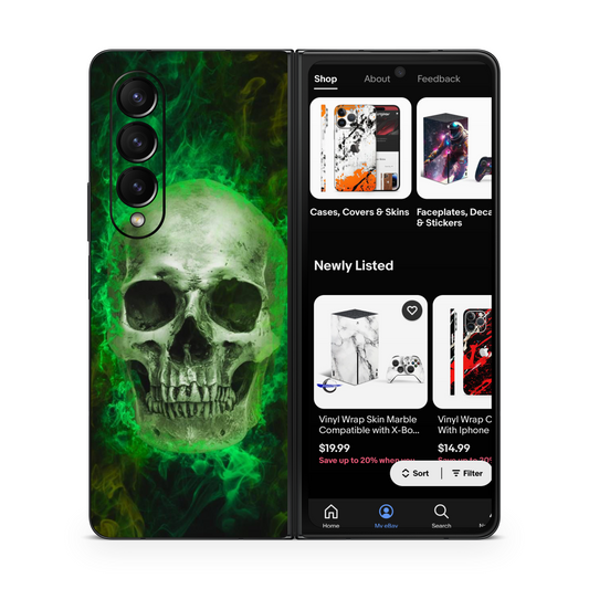 Skull Phone Skins Compatible With Samsung Galaxy Z Fold