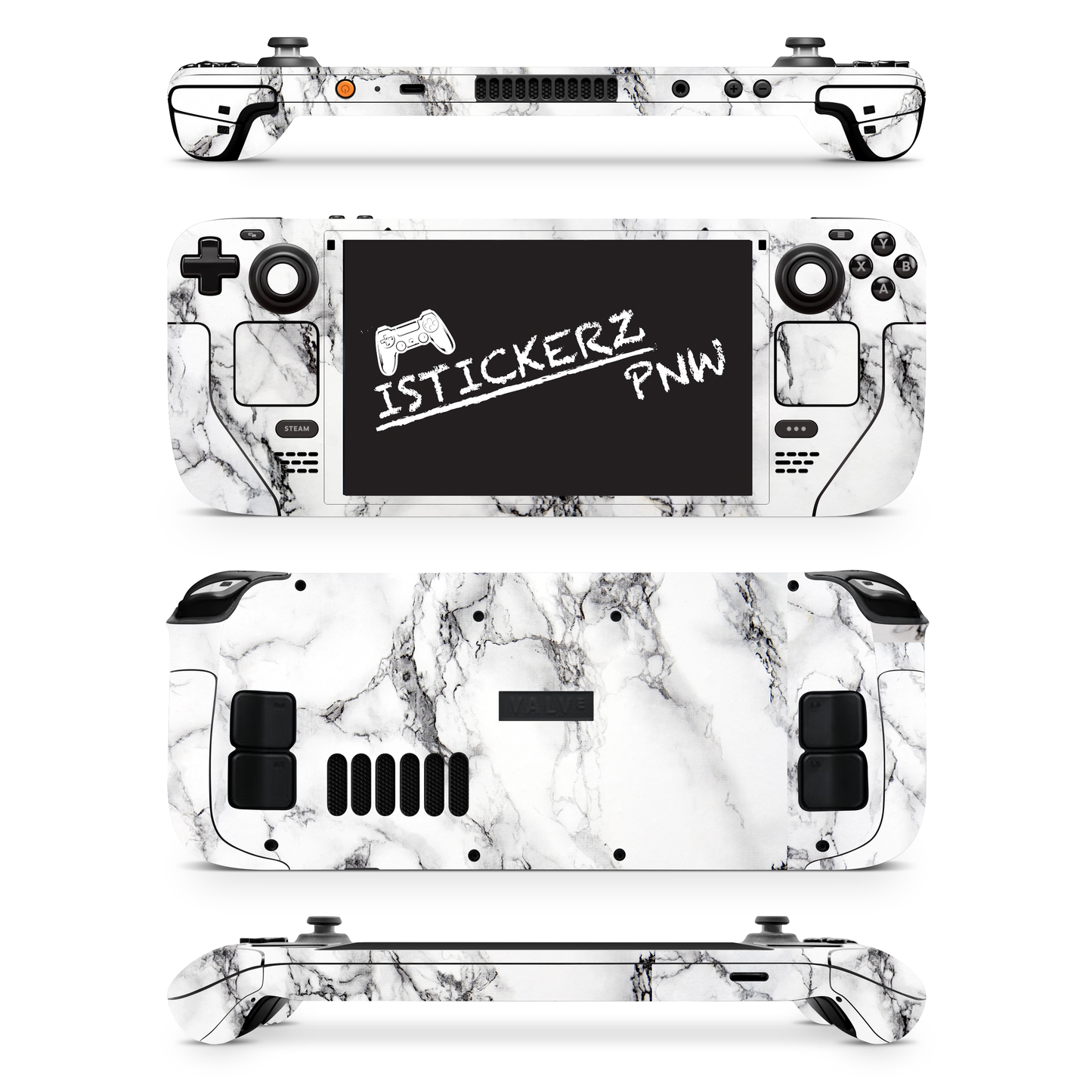 Marble Vinyl Wrap Skin Compatible with Steam Deck OLED