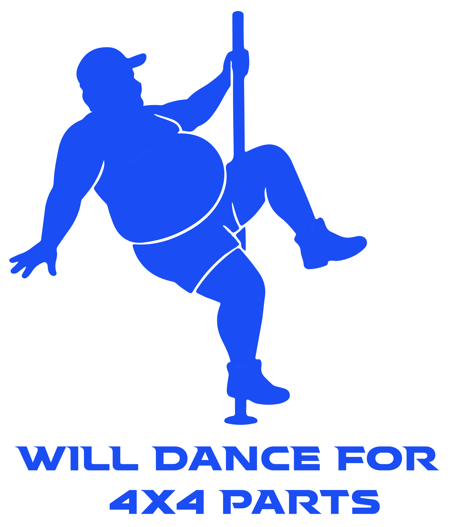 Will Dance for 4x4 Parts Vinyl Decal – Funny Off-Road Sticker