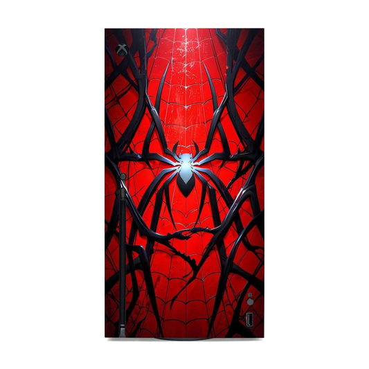 Spider Vinyl Skin Compatible with X-Box Series X