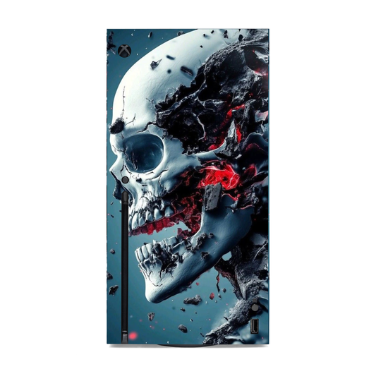 Skull Vinyl Skin Compatible with X-Box Series X